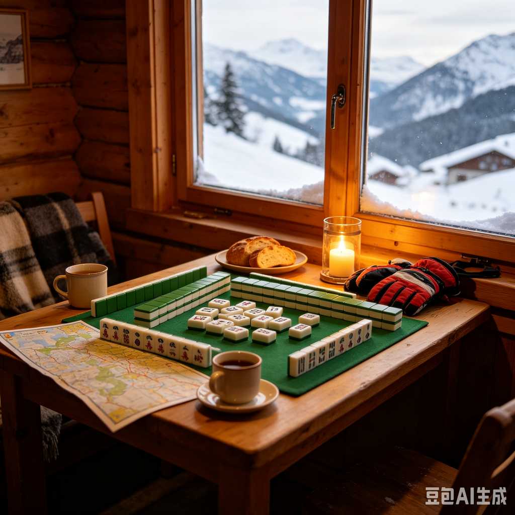 modern text mahjong tiles
